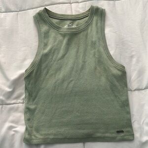 Sage green high neck tank